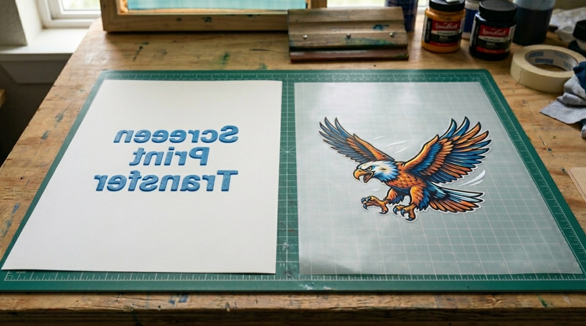Screen print transfers vs DTF transfers side-by-side comparison